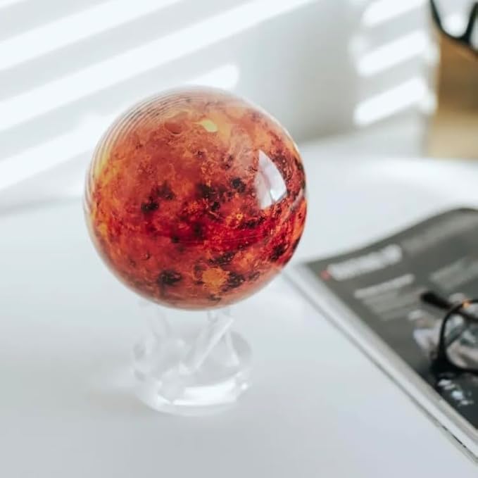 MOVA Globe – Venus 6” | Solar Powered Rotating Planet Model for Decor or STEM Learning | Based on NASA Imagery