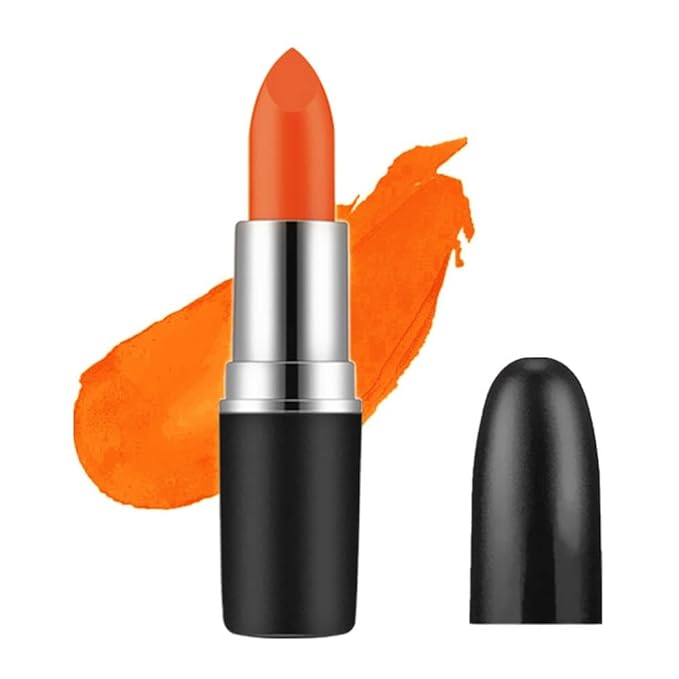 Mysense Neon Orange Face Body Paint Stick, Orange Eye Black Stick Baseball Softball Football, Cream Blendable Facepaint for Halloween Costume SFX Pumpkin Tiger Cosplay Makeup