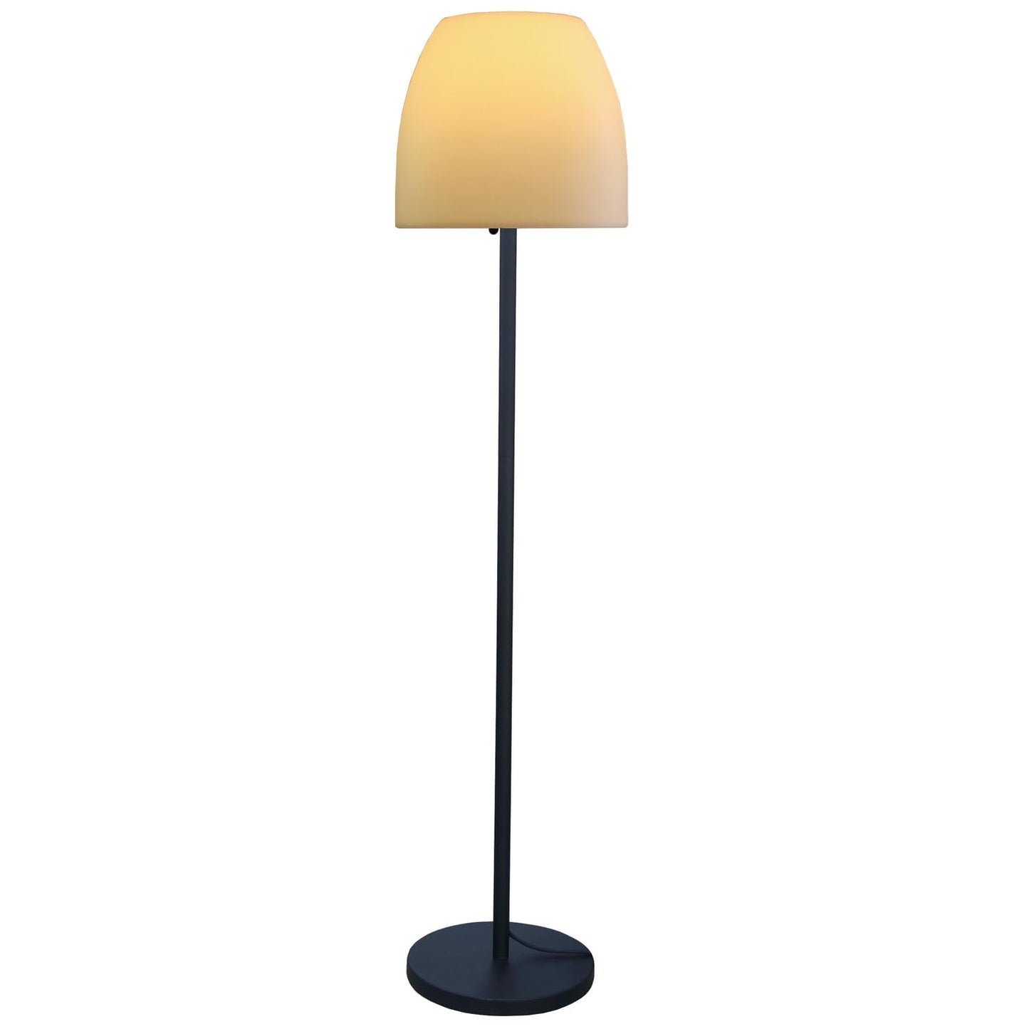 Whiteline Modern Lighting Dale Floor Lamp, 60 Black Plastic Design, Model Fl1530-Rou, 12W X 13D, Stylish Home Lighting