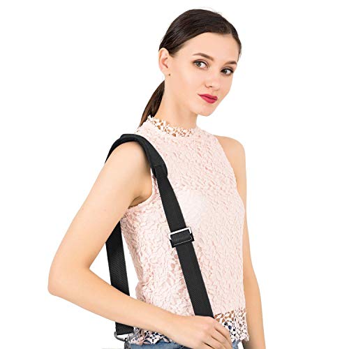 MOSISO 56 inch Shoulder Strap, Adjustable Thick Soft Universal Replacement Non-Slip Fit Padded with Metal Swivel Hooks for...