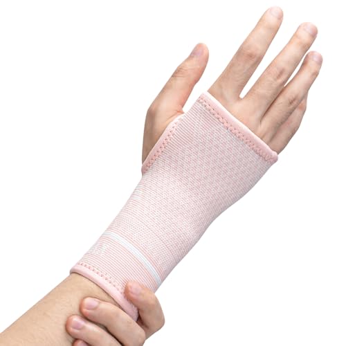 INDEEMAX Copper Wrist Compression Sleeve 1 Pair, Comfortable Hand Brace Support for Arthritis, Tendonitis, Sprains, Workou...
