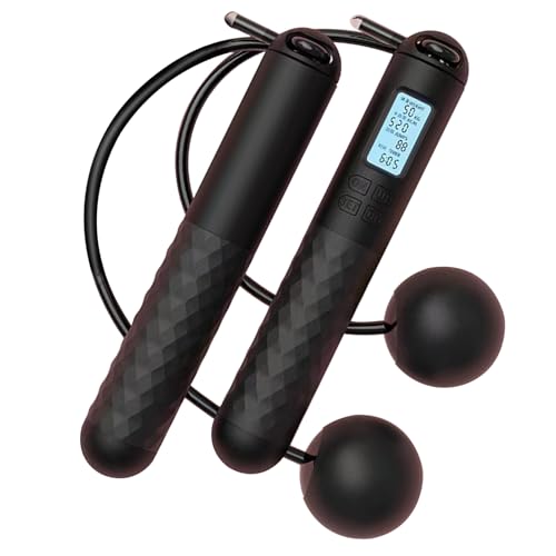 Skipping Ropes Without Rope Fitness Training Digital Counting Rope Heavy Jump Ball for Women Suitable for Women Outdoor Tr...