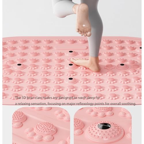 xkwwsjs Magnetic Foot Massage Mat with Acupressure Nodes - Manual Reflexology Pad for Feet, 16x23 inches for at-Home Relax...
