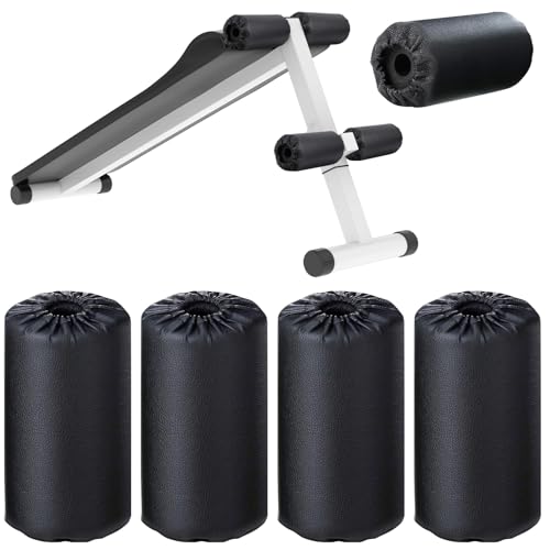 Hollowfly 4 Pcs Foam Foot Pads Foam Roller Pad Replacement for Weight Bench Inversion Table and Gym Exercise Equipments(8 ...