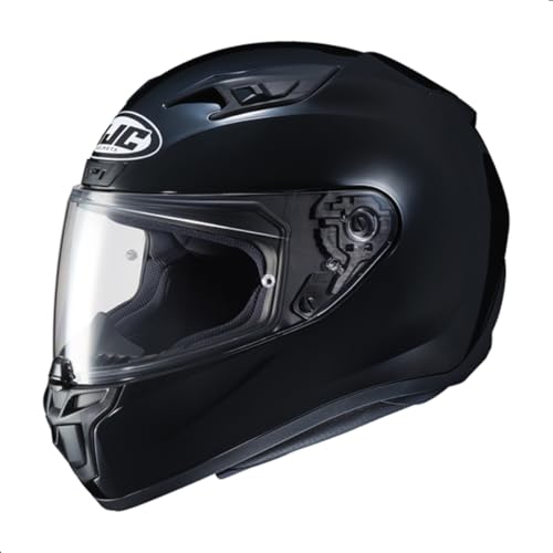 HJC i10 Solid Full Face Motorcycle Helmet with HJ-31 Pinlock Shield, DOT & SNELL Approved (Black, Large)