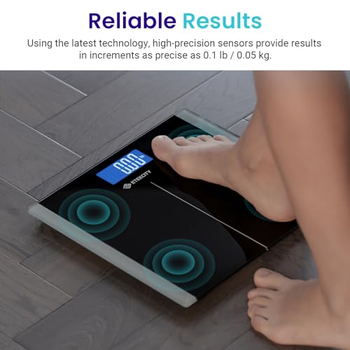 Etekcity Bathroom Scale for Body Weight, Highly Accurate Digital Electronic Weighing Machine for People, LCD Display, Larg...