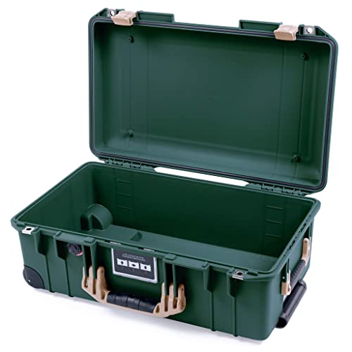 Trekking Green & Tan Pelican 1535 Air case. Comes empty with wheels.