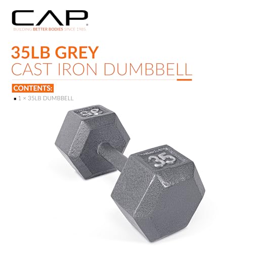 CAP Barbell Cast Iron Hex Dumbbell | Multiple Options