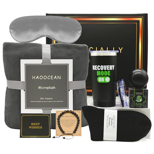 LUDUEIKSW Get Well Soon Gifts for Men After Surgery, Chemo Care Package Get Well Gift Basket for Sick Friends