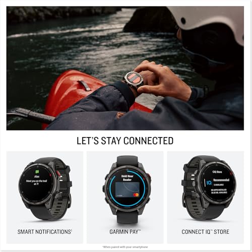 Garmin fēnix® 8 Pro, 47mm, AMOLED Display, Premium Connected Multisport GPS Smartwatch, inReach® Technology, Sapphire, Car...