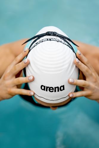 Arena Silicone Racing Swim Cap Men and Women Aquaforce Wave Hydrodynamic Performance Competitive Intensive Swimming