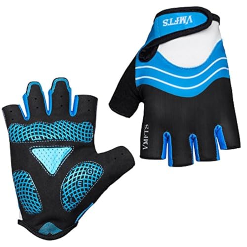 VMFTS Cycling Gloves Gel Pading Sporting Glove Fingerless and Full Finger Gloves for Fitness Weightlifting Racing Training...
