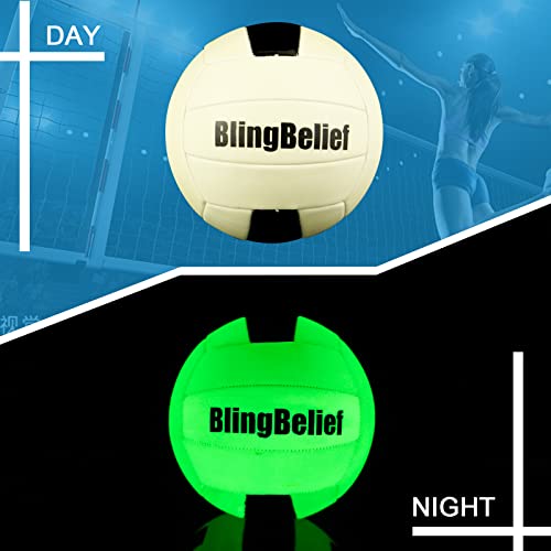 blingbelief Super Bright Glow in The Dark Baseball,Soccer Ball,Volleyball,Football, Light Up Luminous Baseball, Official S...
