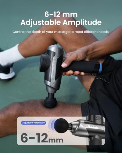 RENPHO Massage Gun Deep Tissue FSA Eligible HSA, Valentines Birthday Gifts for Women Men, 6-12mm Adjustable Amplitude Prof...