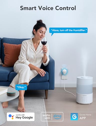Govee Smart Plug, WiFi Plugs Work with Alexa & Google Assistant, Smart Outlet with Timer & Group Controller, WiFi Outlet f...