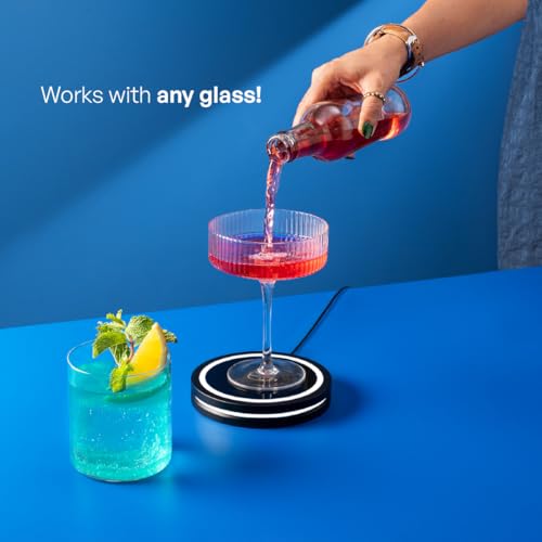 Barsys Smart Coaster 2.0 (Black) – Portable Cocktail Maker & Drink Mixer, App-Enabled Home Bartender Machine with 1000+ Re...