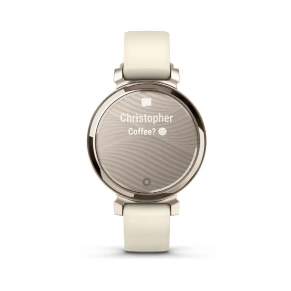 Garmin Lily 2, Small and Stylish Smartwatch, Hidden Display, Patterned Lens, Up to 5 Days Battery Life, Coconut
