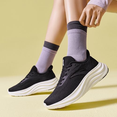 ANTA Women’s Running Shoes, Lightweight Cushioned Breathable Sneakers, Comfortable Trainers with Slip Resistant Outsole fo...