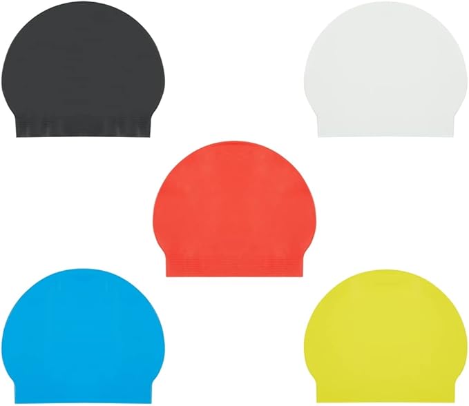 Sporti Adult Professional Swimming Cap, Latex Unisex Swim Caps, 8" x 9.75" inch, Adult Bathing Cap, Swim Hair Protector