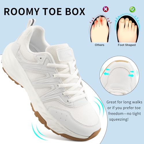 Ablanczoom Womens Sneakers Walking Shoes: Comfortable Breathable Non Slip Shoes for Tennis Gym Workout Casual Athletic
