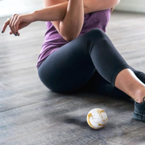 MURLIEN Massage Ball, Lacrosse Ball for Trigger Point Therapy, Deep Tissue, Myofascial Release, Sore Muscle Relief Massage...