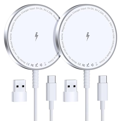 for MagSafe Charger: Magnetic Wireless Charging Pad for iPhone 17 16 15 14 13 12 Series & AirPods 4-2 Pro, Strong Magnet, ...