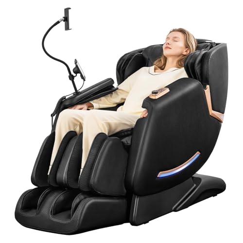 4D Massage Chairs Full Body - 53.5 Extend Sl Track Shiatsu Massage Chair - Zero Gravity Massage Chair,Core Heating & 22 Ai...
