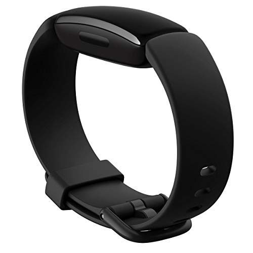 Fitbit Inspire 2 Health & Fitness Tracker with a Free 1-Year Premium Trial, 24/7 Heart Rate, Black/Black, One Size (S & L ...