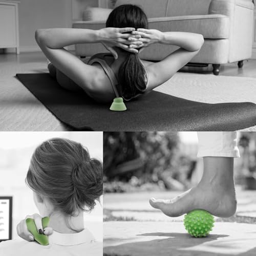 Physical Therapy Pain Relief Massage Ball Set for Trigger Point Release - Myofascial Release Tool & Deep Tissue Massage Se...