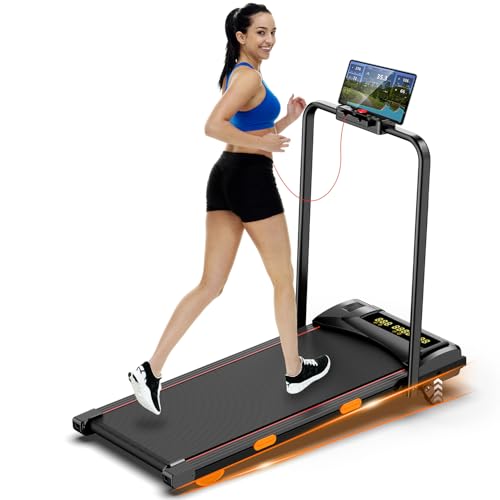 Fasion Trek Run Incline Walking Pad Treadmill for Home Small,2.5 HP Quiet Under Desk Treadmill with 300lbs Capacity,