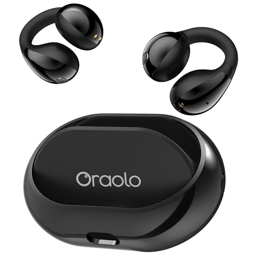 Oraolo Open Ear Headphones, Bluetooth 5.4 Wireless Earbuds with Stereo Sound, ENC Clear Call, 21H Playtime, Type-C Chargin...
