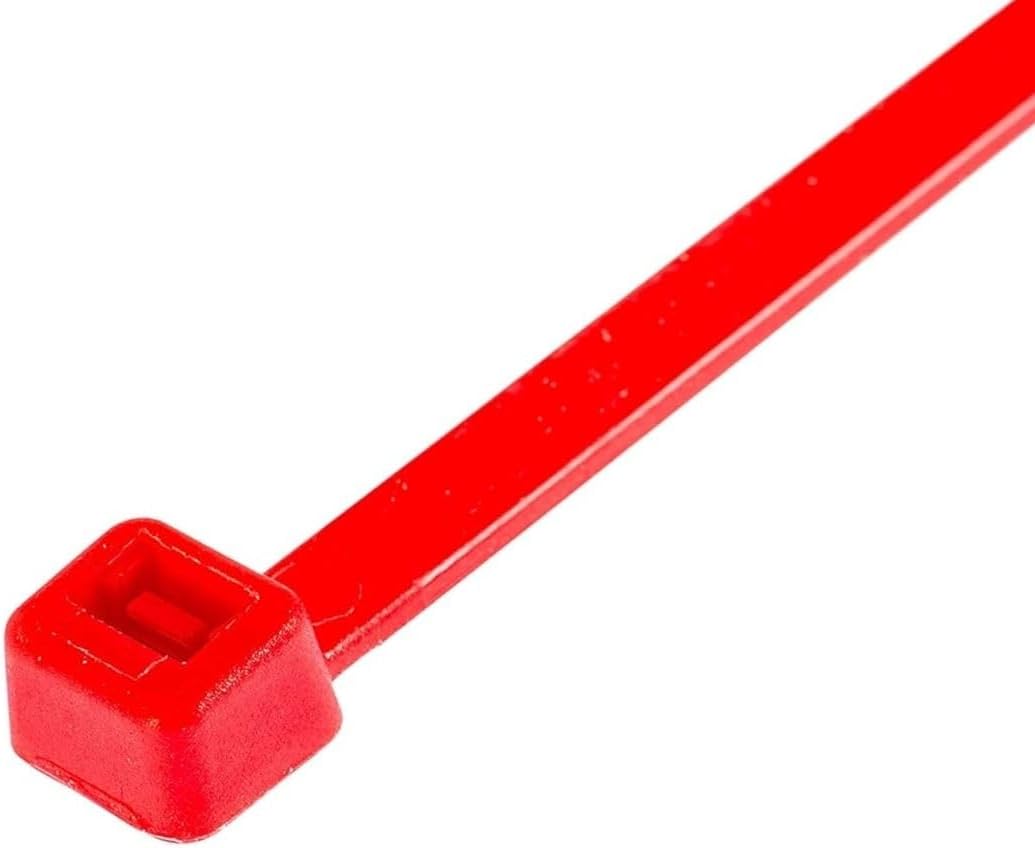 GTSE 6 Inch Red Zip Ties, 100 Pack, 40lb Strength, UV Resistant Strong Nylon Cable Ties, Self-Locking 6" Tie Wraps