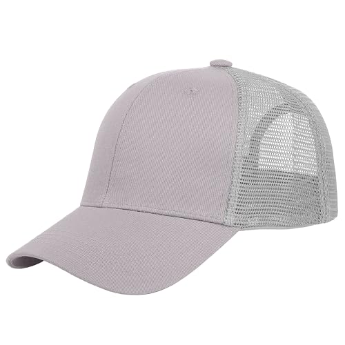 Falari Trucker Hat Baseball Cap Structured Plain Design 6 Panel, Adjustable Size
