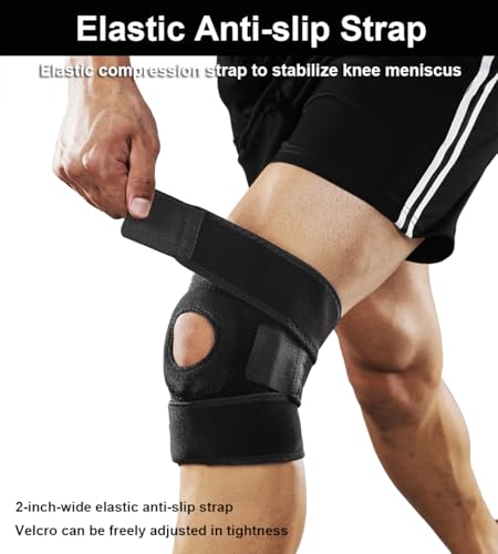 SUJAYU Knee Brace for Women Men with Side Stabilizers, 2 Pack Knee Braces for Knee Pain ACL MCL Arthritis Joint Pain Relie...