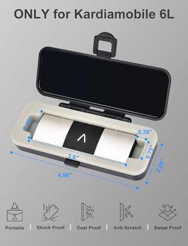 Lamborsafe Hard Carrying Case Only for Kardia Mobile 6L & 6L MAX, KardiaMobile 6-Lead EKG Heart Monitor Case, Keep Clean a...