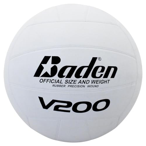 Baden V200 Rubber Volleyball | Durable All Purpose Volleyball | Perfect for Indoor and Outdoor Play | Suitable for All Age...