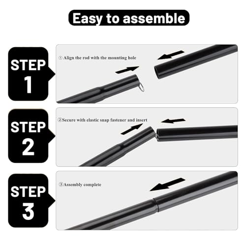Tent Poles for Tarp, AVOFOREST Camping Tent Tarps Poles Adjustable Camping Accessories 76in Heavy Duty Poles Thicker Tent ...