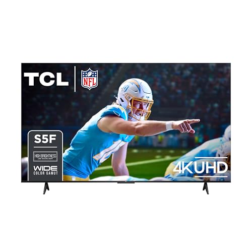 TCL 75-Inch Class S5 UHD 4K LED Smart TV with Fire TV (75S551F, 2024 Model), Dolby Vision and Atmos, HDR PRO+, Alexa Buil...