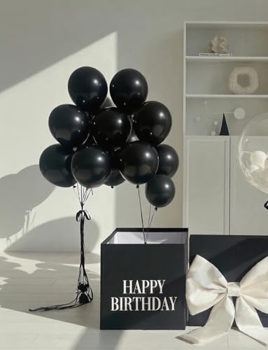 Black Balloons 12 Inch –24pcs Latex Party Balloons for Birthday, Baby Shower, DIY Party Decorations, Perfect for Small Gat...