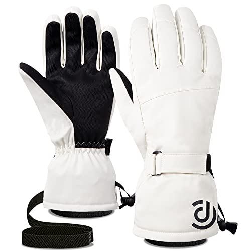 OMECHY Winter Gloves Men Women Warm Waterproof Ski 5 Layer Touch Screen Snow Gloves for Cold Weather