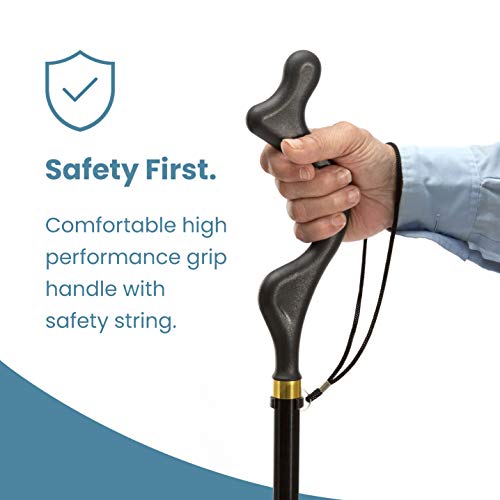 Walking Cane for Men and Women - Special Balancing Stick With 10 Adjustable Heights - Self Standing, Folding, Portable, Co...