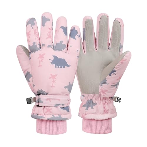 LPMOERA Kids Gloves Winter Toddler Snow Waterproof Gloves Kids Mittens For Boys Girls Ski Glove Warm Thermal Fleece