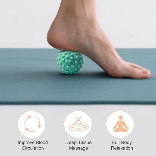 Foot Massage Ball Myofascial Release, Pain Relieve from Plantar Fasciitis, Massage Tool for Tight Muscles and Sore Feet, R...