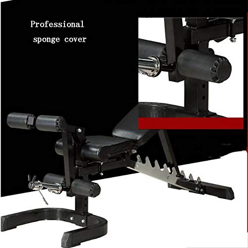 SLGGPJBU Small Dumbbell Adjustable Weight Bench, Professional Exercise Sit Ups Supine Board Multi Function Household Comme...