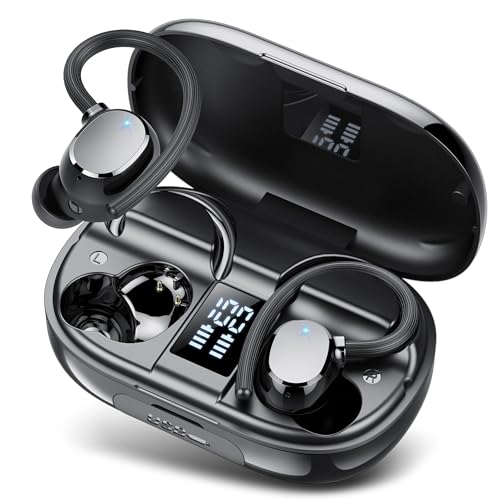 Ear Buds Wireless Bluetooth Earbuds Sport 2026 New Bluetooth 5.3 Headphones with LED Display 128H Playtime Powerful Bass O...