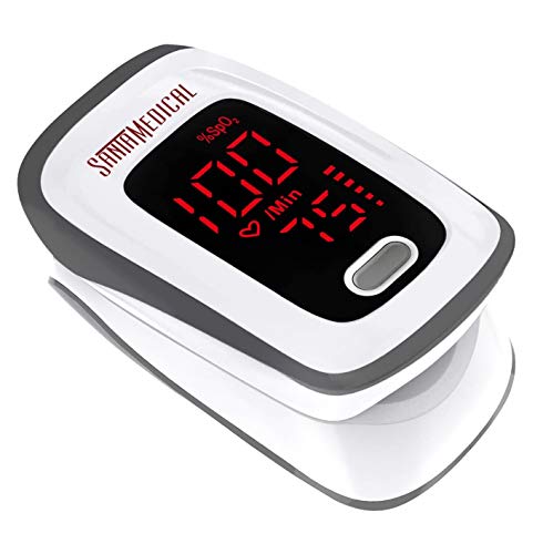 Fingertip Pulse Oximeter, Blood Oxygen Saturation Monitor (SpO2) with Pulse Rate Measurements and Pulse Bar Graph, Portabl...