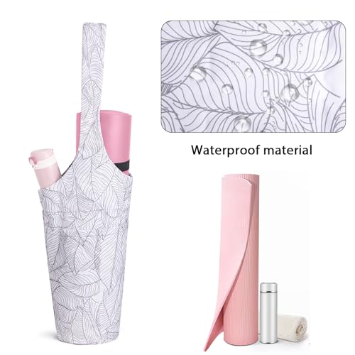 IwIeIaIrI Yoga Mat Bag for Women with Large Size Pocket and Zipper Pocket,Yoga Gifts Accessories with Adjustable Shoulder ...