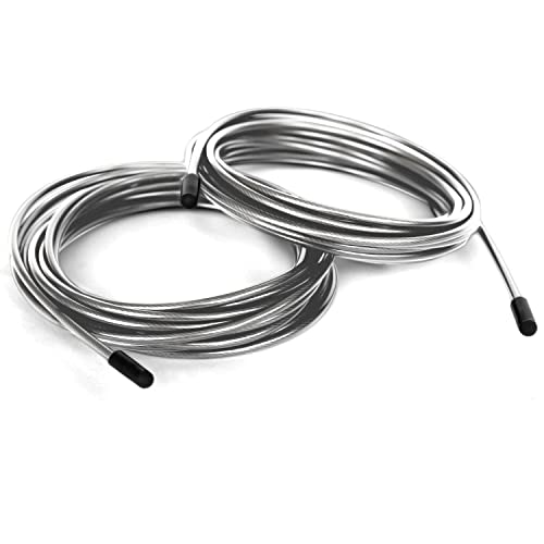 BRANK SPORTS® Pack of 2 Replacement Steel Ropes for all Jump Ropes | Length 12' | 2 Diameters and 7 Colors to Choose From...