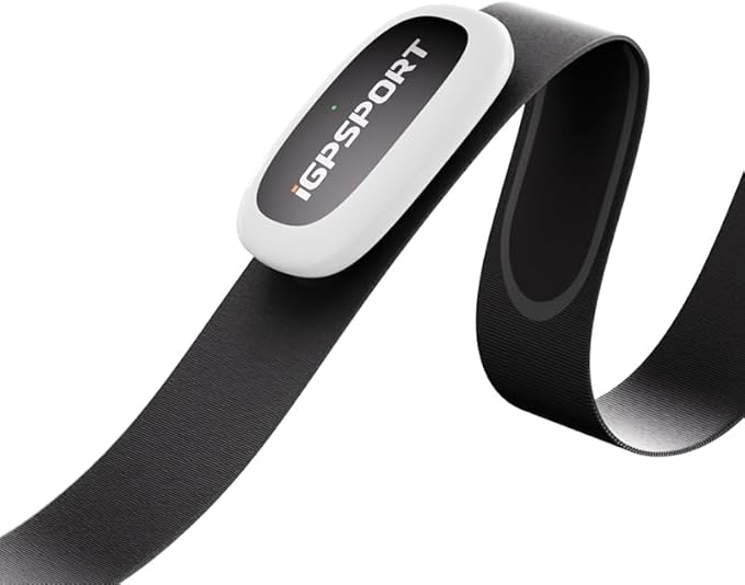 iGPSPORT HR50 Cycling Sensor Chest Strap, IPX7 Waterproof Bluetooth ANT+ for Cycling Running Jogging Yoga Fitness