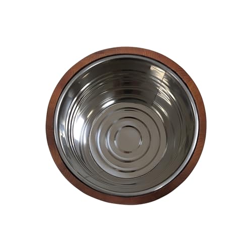 arborishthink Stainless Steel & Wood Wine Chiller Bucket | Ice Cooler | Compact & Portable for Wine Beer Beverage Cooler B...